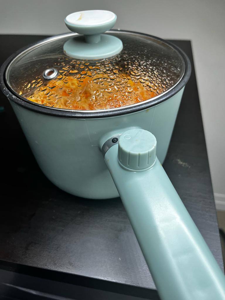 Topwit Electric Hot Pot, 1.5L Ramen Cooker, Portable Non-Stick